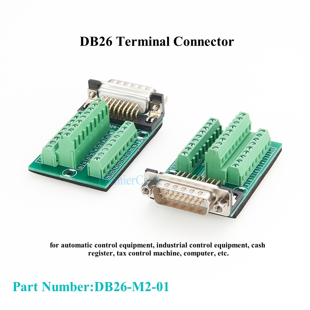 DB26 Male to Terminal Block Ma - Screw Terminal Block ulasan dan harga