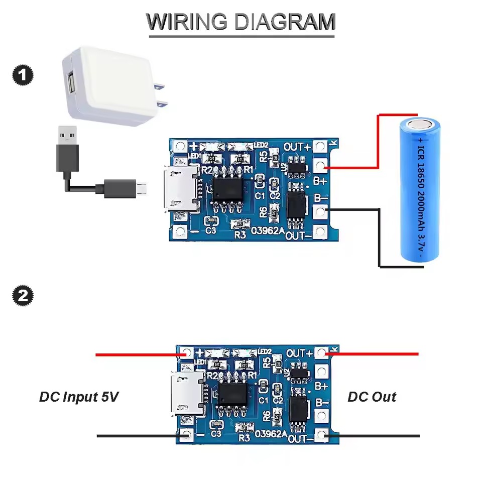 1-20Pcs Type-C/Micro/Mini USB  - Li Ion Charger Module ulasan dan harga