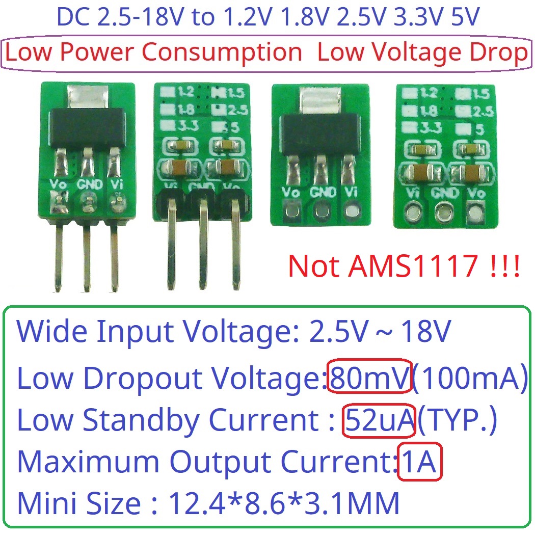 Tiny Out 1A 1.2V 1.8V 2.5V 3.3 - Esp32 Step Down Buck ulasan dan harga