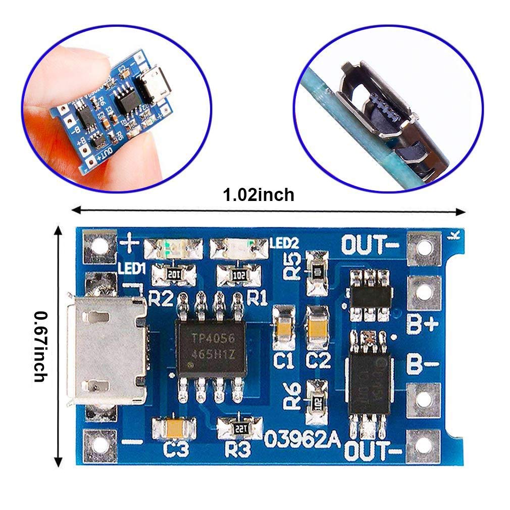 2/5PC Type-C Micro Mini 5V1A 1 - Li Ion Charger Module ulasan dan harga