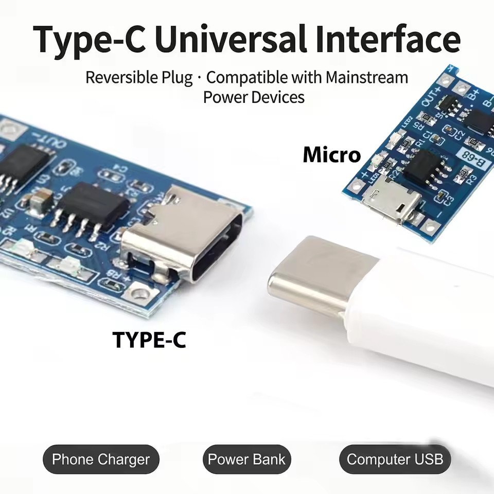 USB Type-C TP4056 Charging Mod - Tp4056 Module ulasan dan harga