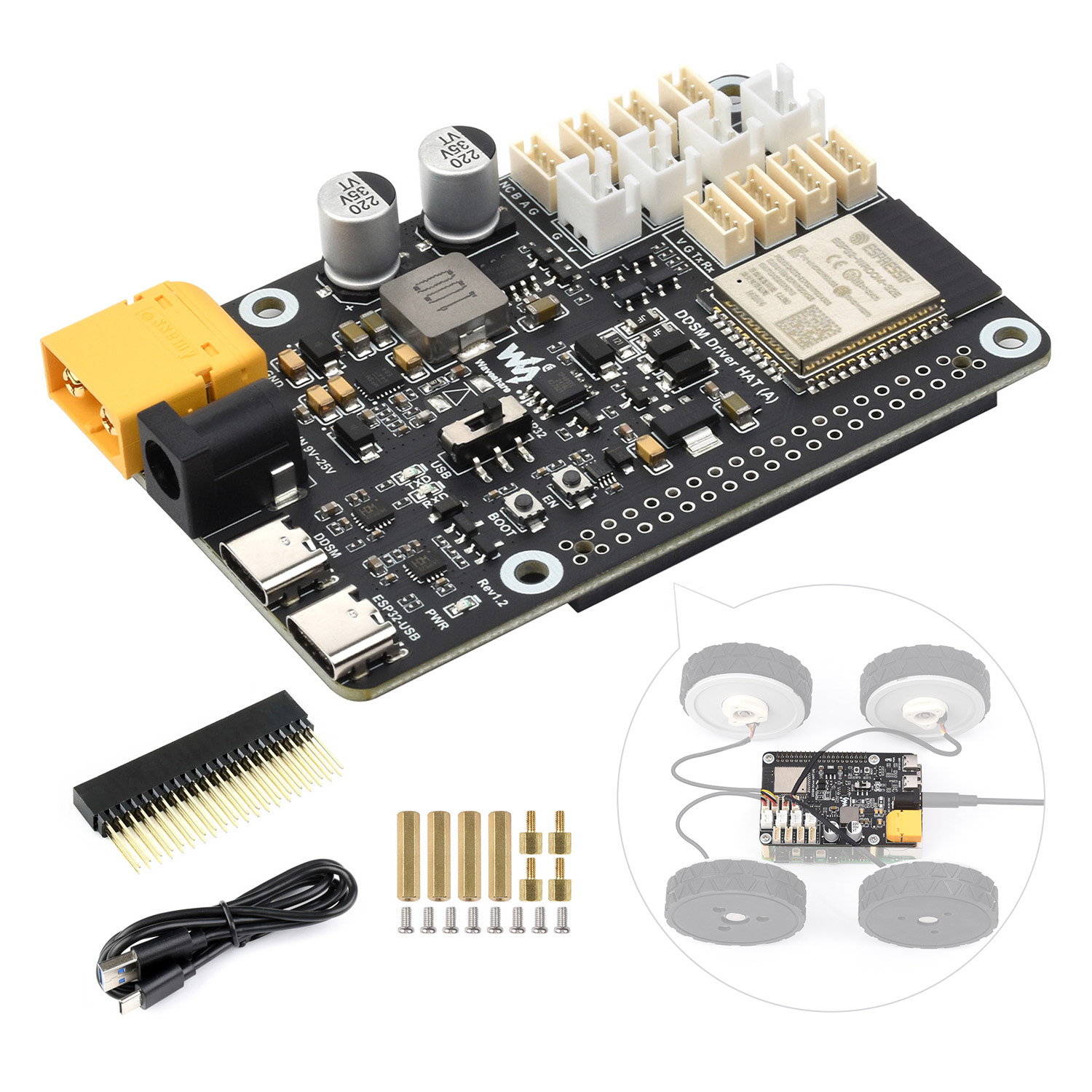 Waveshare Direct Drive Servo M - Proto Board ulasan dan harga
